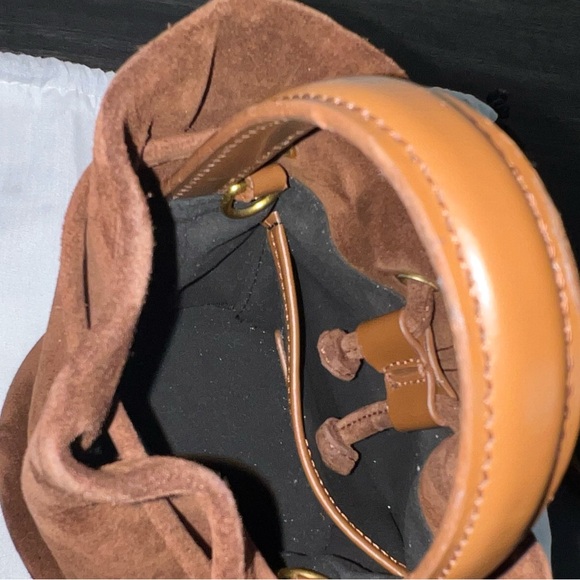 Brandon Blackwood Brown and Gold Crossbody Bag - Picture 5 of 7